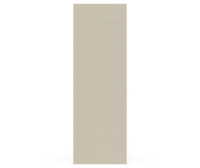 Swanstone Traditional Subway Tile Glue Up Bathtub & Shower Wall Panel 32x96 Coastal Sands
