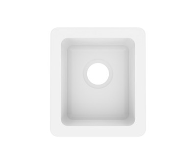 Swanstone US-1210 13 x 15 Undermount Entertainment Sink White