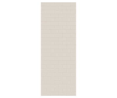 Swanstone Metro Subway Tile 38x96 Glue-Up Bathtub Shower Wall Panel, Bisque