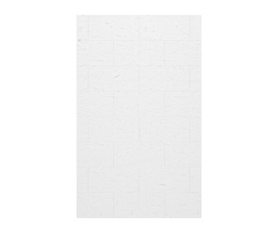 Swanstone TSMK-7230-1 30 x 72 Traditional Subway Tile Glue-Up Bathtub Shower Wall Panel Carrara