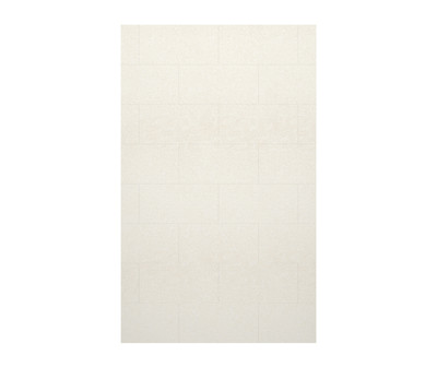 Swanstone Traditional Subway Tile 32 x 96 Glue-Up Bathtub & Shower Wall Panel, Tahiti White
