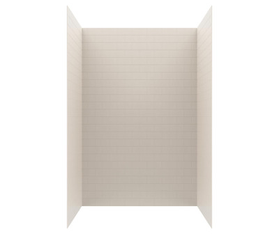Swanstone Metro Subway Tile Glue-Up Shower Wall Kit 42x62x96 Bisque