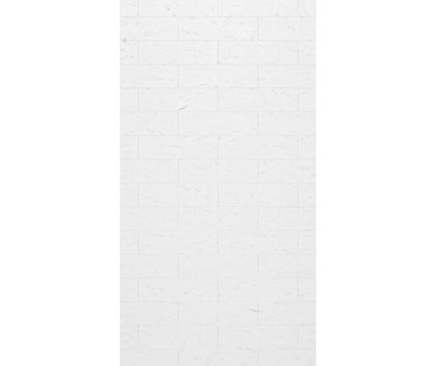 Swanstone Modern Subway Tile Glue-Up Bathtub & Shower Wall Panel 50x72 Carrara