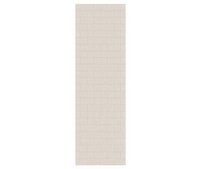 Swanstone Metro Subway Tile 32 x 96 Glue-Up Bathtub and Shower Wall Panel, Bisque