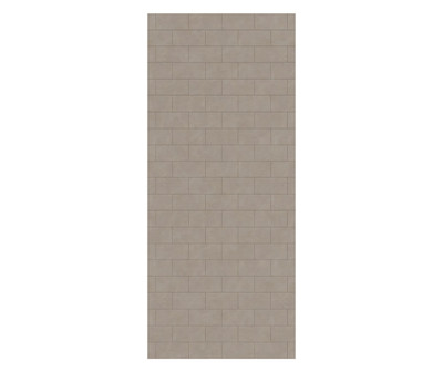 Swanstone Metro Subway Tile 34 x 84 Glue-Up Bathtub & Shower Wall Panel, Limestone