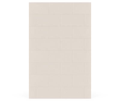 Swanstone Traditional Subway Tile Glue Up Bathtub and Shower Wall Panel 62 x 84 Mountain Mist