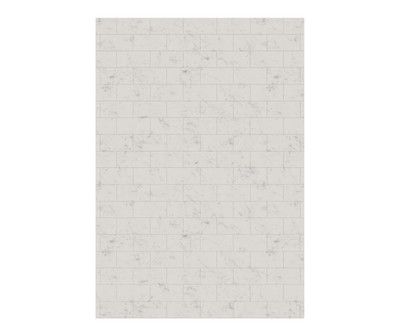 Swanstone Metro Subway Tile 50 x 72 Glue-Up Bathtub & Shower Wall Panel, Carrara