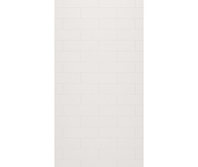 Swanstone Modern Subway Tile Glue Up Bathtub & Shower Wall Panel 50x72 Birch