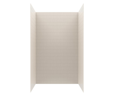 Swanstone Metro Subway Tile Glue Up Shower Wall Kit 32 x 50 x 84 Bisque MTMK843250