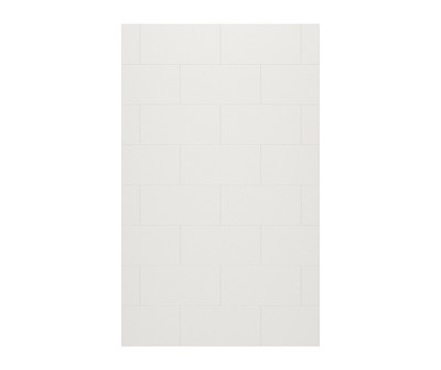 Swanstone Traditional Subway Tile 30 x 96 Glue-Up Bathtub & Shower Single Wall Panel Birch