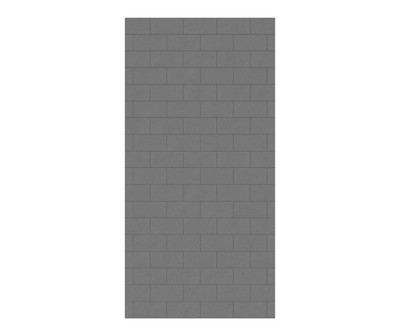 Swanstone Metro Subway Tile 36 x 72 Glue-Up Bathtub & Shower Wall Panel, Ash Gray