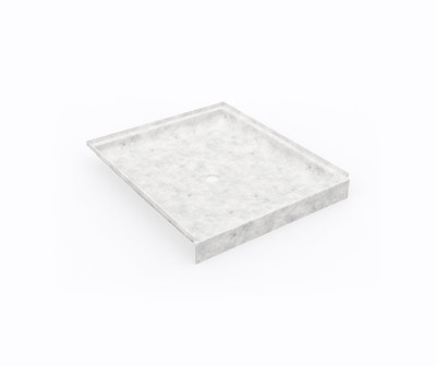 Swanstone SS-4236 42 x 36 Alcove Shower Pan with Center Drain, Ice