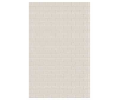 Swanstone Metro Subway Tile 62 x 96 Glue-Up Bathtub and Shower Wall Panel, Bisque