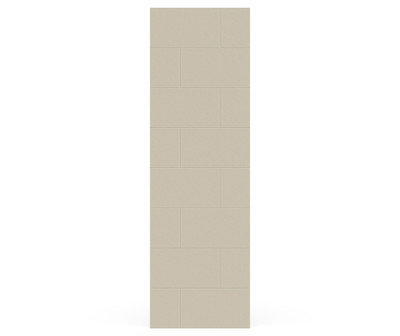 Swanstone Traditional Subway Tile Glue-Up Bathtub & Shower Wall Panel 30 x 96 Coastal Sands