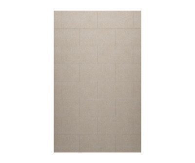 Swanstone Traditional Subway Tile 36 x 84 Glue-Up Bathtub Shower Wall Panel Limestone