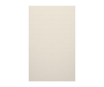 Swanstone Modern Subway Tile 62 x 72 Glue-Up Bathtub & Shower Wall Panel, Bisque