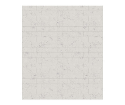 Swanstone Metro Subway Tile Glue-Up Bathtub & Shower Wall Panel 62x72 Carrara