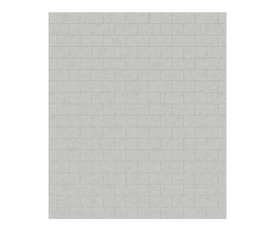 Swanstone Metro Subway Tile Glue Up Bathtub & Shower Wall Panel 62 x 72 Birch