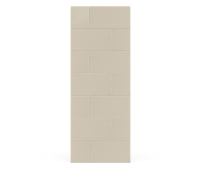 Swanstone Traditional Subway Tile Glue-Up Bathtub & Shower Wall Panel 32x84 Coastal Sands