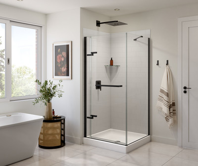 Swanstone Metro Subway Tile 50 x 72 Glue-Up Bathtub Shower Wall Panel, Mountain Mist