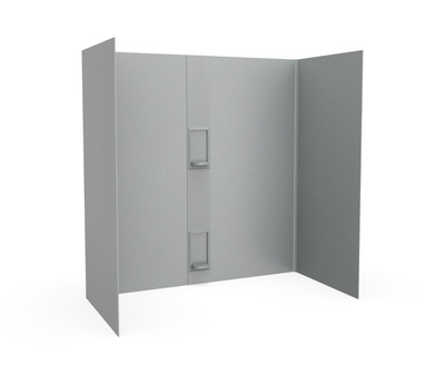 Swanstone Smooth Glue-Up Tub Wall Kit 30x60x60 Ash Gray SS-60-5