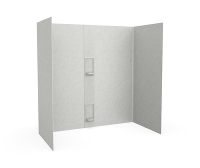 Swanstone Smooth Glue-Up Tub Wall Kit 30 x 60 x 60 in Birch