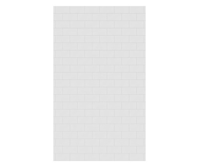 Swanstone Metro Subway Tile Glue-Up Bathtub and Shower Wall Panel, 50 x 84 White