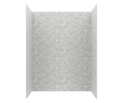 Swanstone Metro Subway Tile Glue-Up Bathtub and Shower Wall Kit 32x62x84 Ice