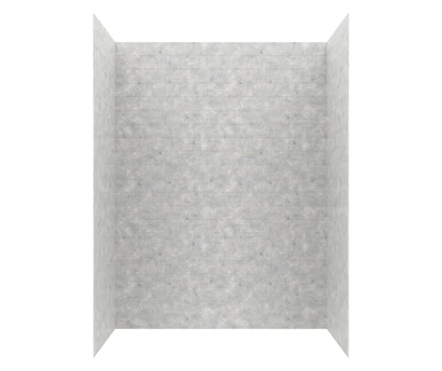Swanstone Metro Subway Tile Glue-Up Bathtub and Shower Wall Kit 34x62x84 Ice