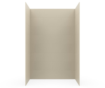 Swanstone Traditional Subway Tile Glue-Up Shower Wall Kit 32x62x96 Coastal Sands