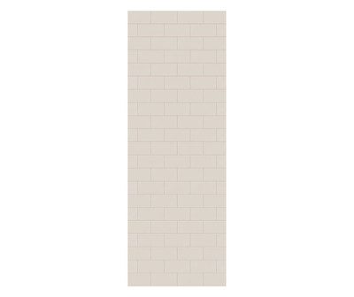 Swanstone Metro Subway Tile 30 x 84 Glue-Up Bathtub Shower Wall Panel, Bisque