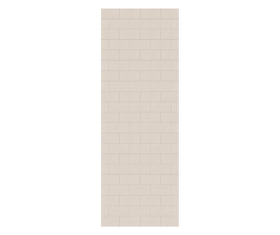 Swanstone Metro Subway Tile 30 x 84 Glue-Up Bathtub & Shower Wall Panel, Tahiti White