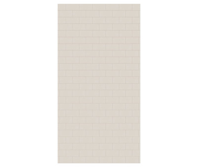 Swanstone Metro Subway Tile Glue Up Bathtub & Shower Wall Panel, 50x96, Bisque