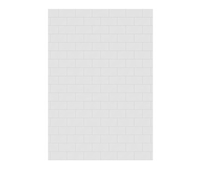 Swanstone Metro Subway Tile 50 x 72 Glue-Up Bathtub Shower Wall Panel White