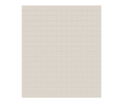 Swanstone Metro Subway Tile 62 x 72 Glue-Up Bathtub & Shower Single Wall Panel, Bisque