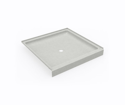 Swanstone SS-4242 42x42 Alcove Shower Pan with Center Drain, Birch