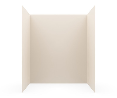 Swanstone 34 x 50 x 72 Smooth Glue-Up Bathtub and Shower Wall Kit in Mountain Mist