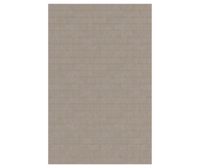Swanstone Metro Subway Tile 62 x 96 Glue-Up Bathtub & Shower Wall Panel, Limestone