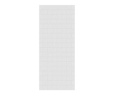 Swanstone Metro Subway Tile 32 x 72 Glue-Up Bathtub & Shower Wall Panel, White