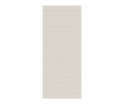 Swanstone Metro Subway Tile 32 x 72 Glue-Up Bathtub & Shower Wall Panel, Bisque