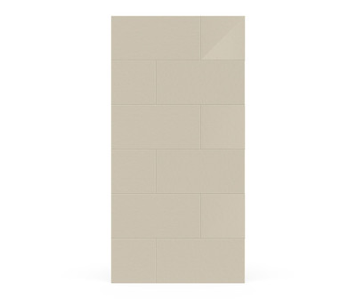 Swanstone Traditional Subway Tile Glue-Up Bathtub & Shower Wall Panel 38x72 Coastal Sands
