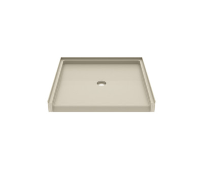 Swanstone STS-3738 37 x 38 Alcove Shower Pan with Center Drain Coastal Sands