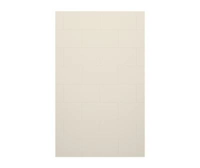 Swanstone Traditional Subway Tile Glue Up Bathtub Shower Wall Panel 62x96 Bisque