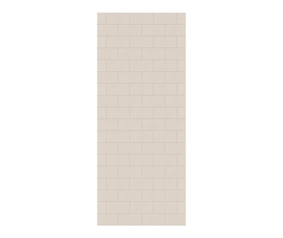 Swanstone Metro Subway Tile 30 x 72 Glue-Up Bathtub Shower Wall Panel, Tahiti White