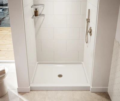 Swanstone SS-3448 34 x 48 Alcove Shower Pan with Center Drain, Coastal Sands