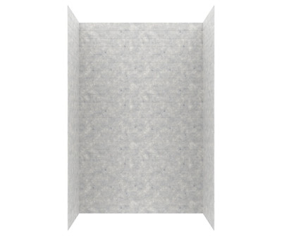 Swanstone Metro Subway Tile Glue-Up Bathtub and Shower Wall Kit, 34x62x96, Ice