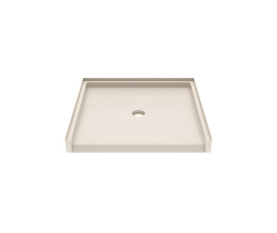 Swanstone STS-3738 37 x 38 Alcove Shower Pan with Center Drain, Mountain Mist