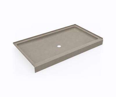 Swanstone SS-3460 34 x 60 Alcove Shower Pan with Center Drain, Limestone