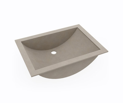 Swanstone UC-1913 13 x 19 Undermount Single Bowl Sink in Limestone