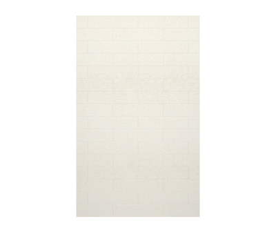 Swanstone Modern Subway Tile Glue Up Bathtub & Shower Wall Panel 62x84 Tahiti White